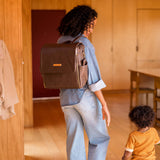 BOXY BACKPACK - SADDLE