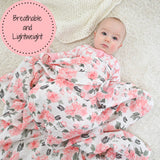 Pretty in Peony Baby Swaddle Blanket