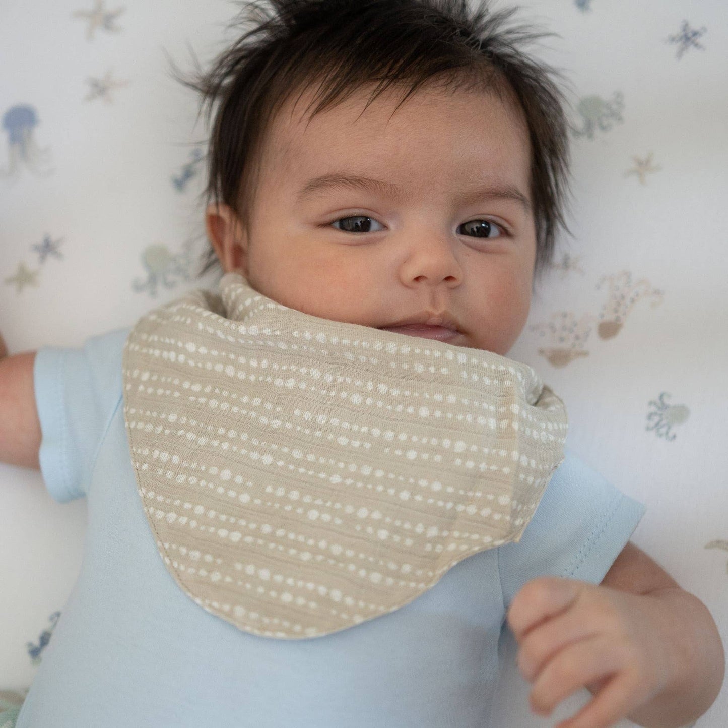 Muslin Bib Set - Cove Ocean