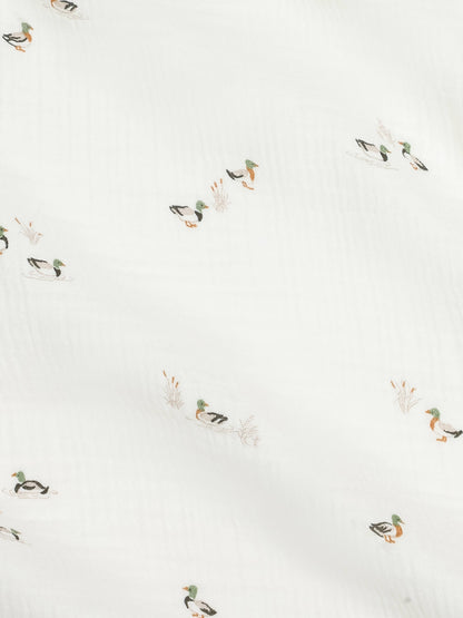 Muslin Swaddle Blanket - Mallard