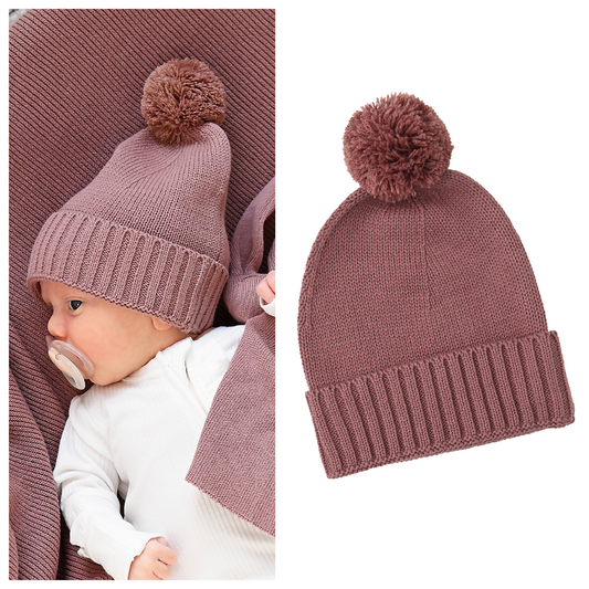 KNIT POM BEANIE