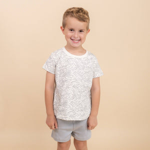 Organic Tee & Shorts Set - Waves