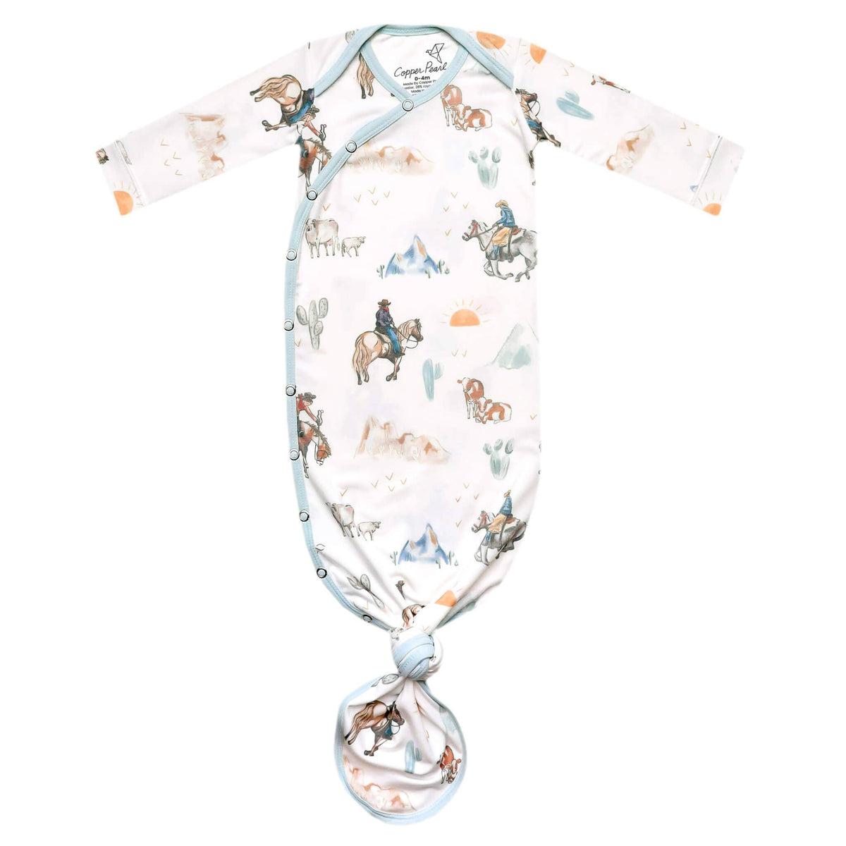 Newborn Knotted Gown - Boone