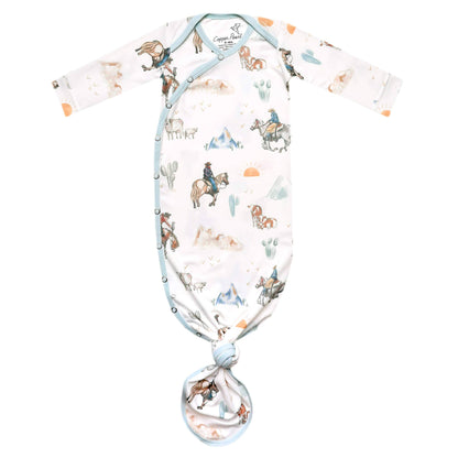 Newborn Knotted Gown - Boone