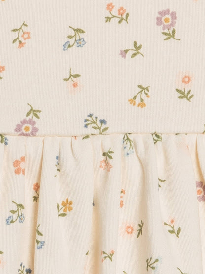 Puff Sleeve Bodysuit Dress - Petaline Floral