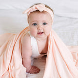 Knit Swaddle Blanket - Blush
