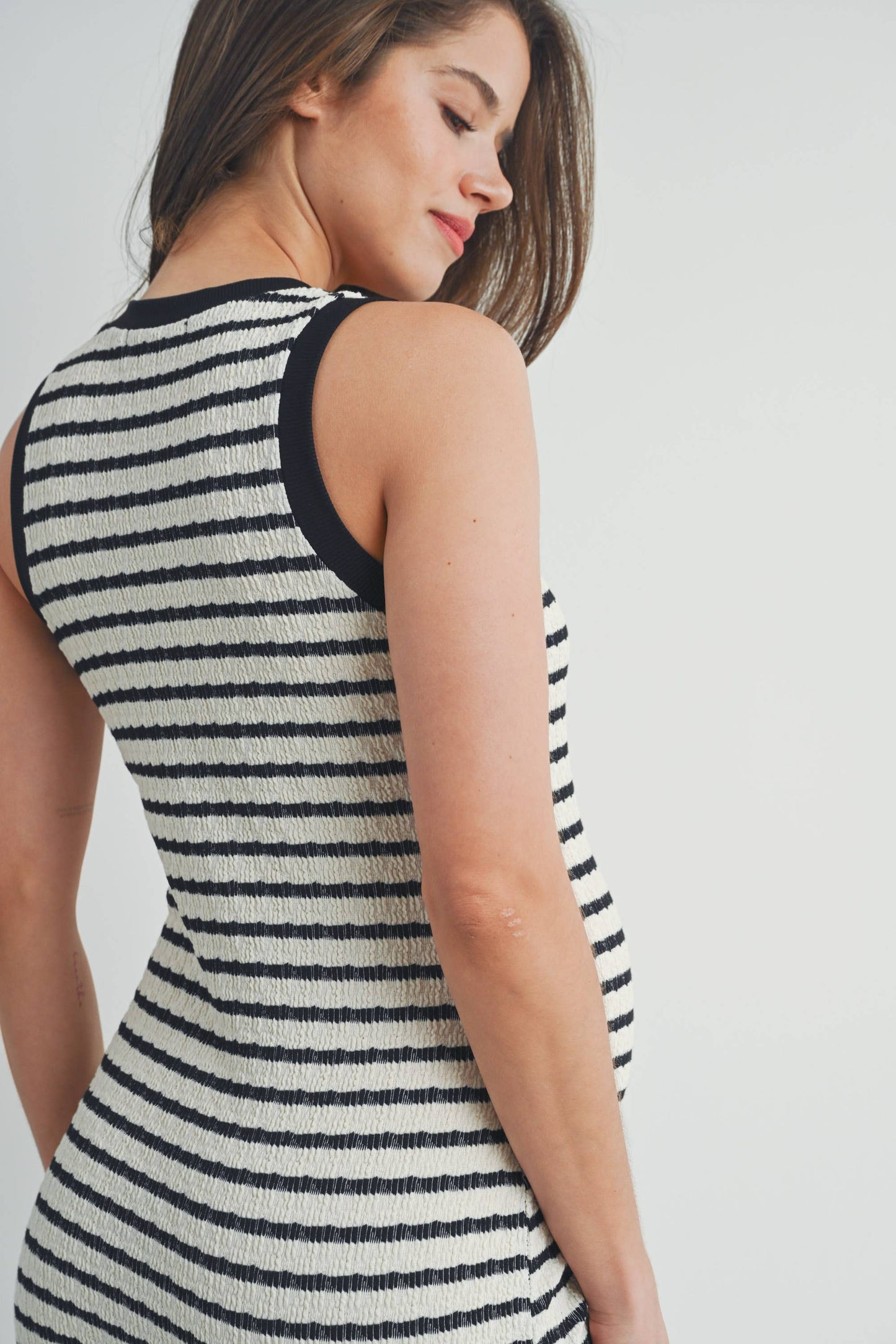 Striped Bodycon Dress Maternity