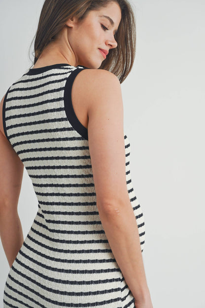Striped Bodycon Dress Maternity