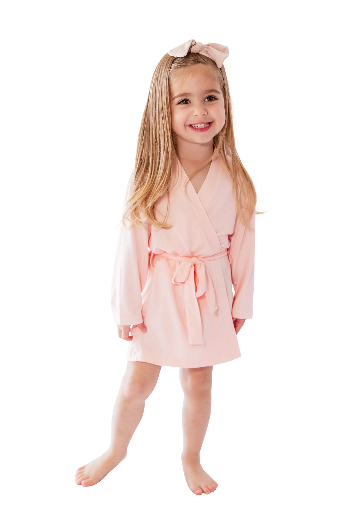LUXE Bamboo Toddler Robe - Pink