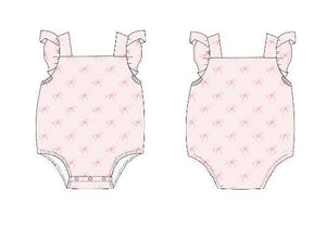 Bows | Bamboo Cross-Back Ruffle Romper