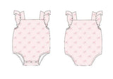 Bows | Bamboo Cross-Back Ruffle Romper