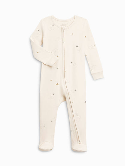 Organic Zip Sleeper - Bear