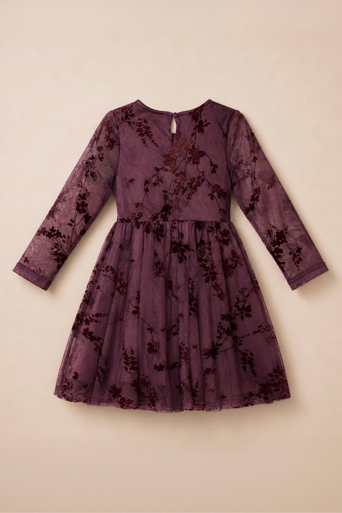 Mini Blair Dress - Maroon Burnout