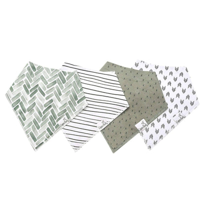 4 Pack Baby Bandana Bibs - Alta
