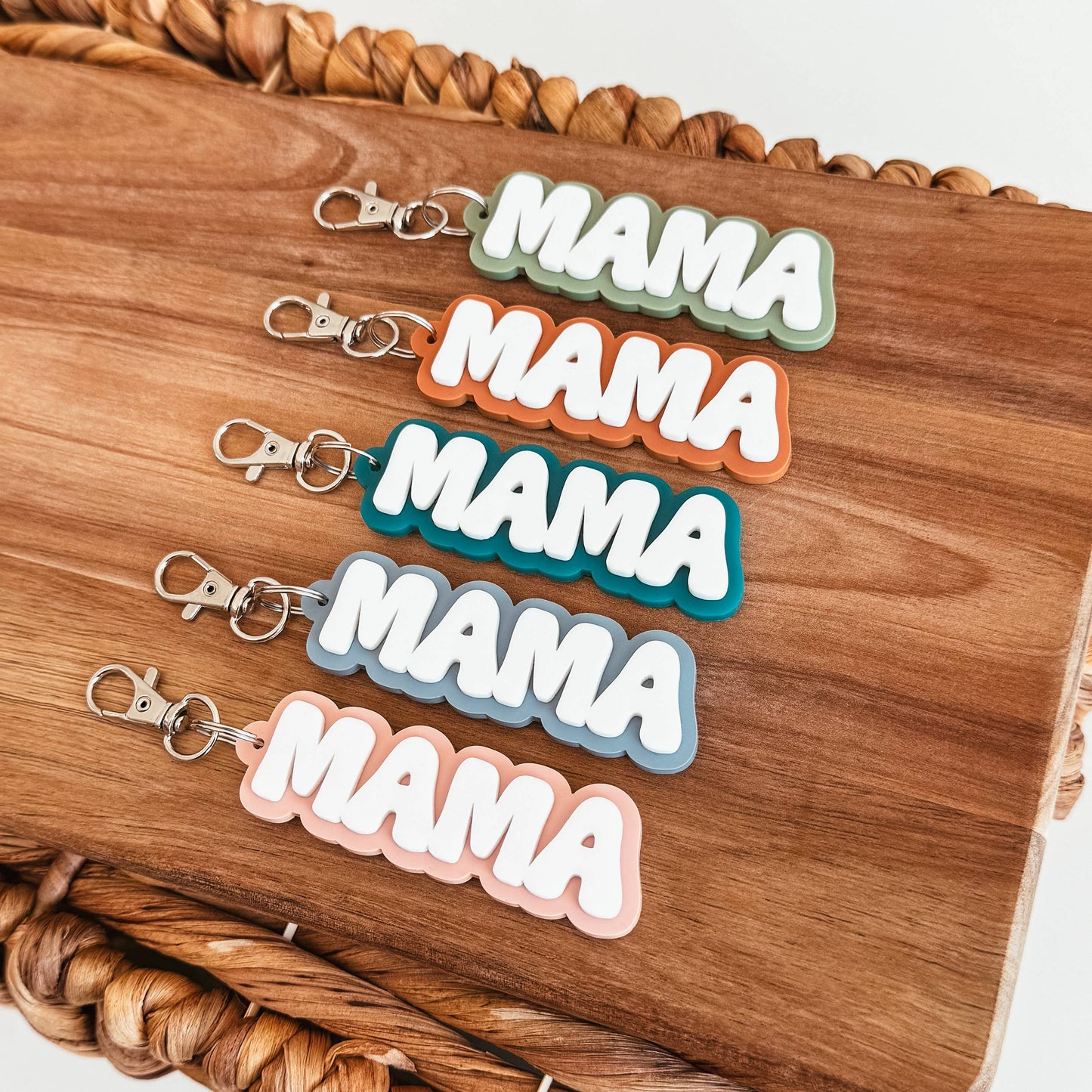 Mama 3D Acrylic Keychain