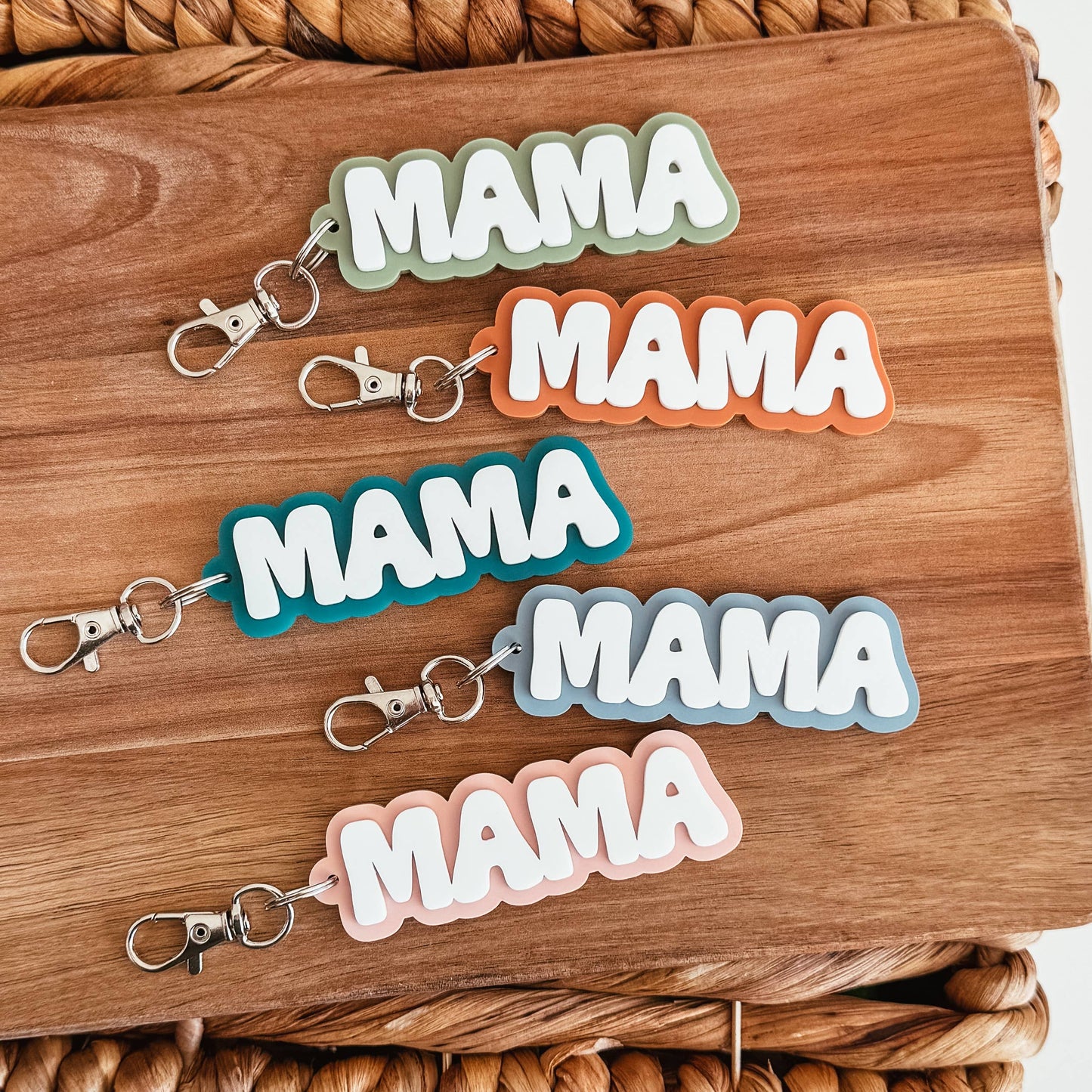 Mama 3D Acrylic Keychain