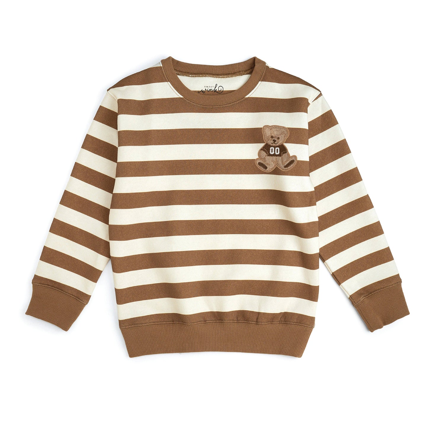 Teddy Bear Stripe Sweatshirt