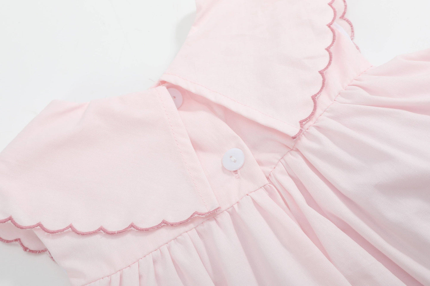 Scallop Collar Dress - Bunnies
