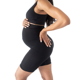 Bamboo Maternity No Rub Short - Black