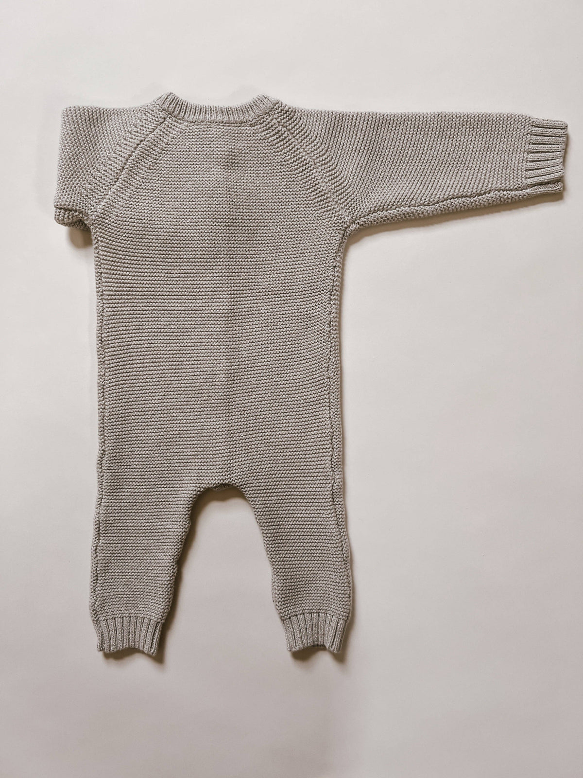 Purl Knit Jumpsuit - Heather Beige