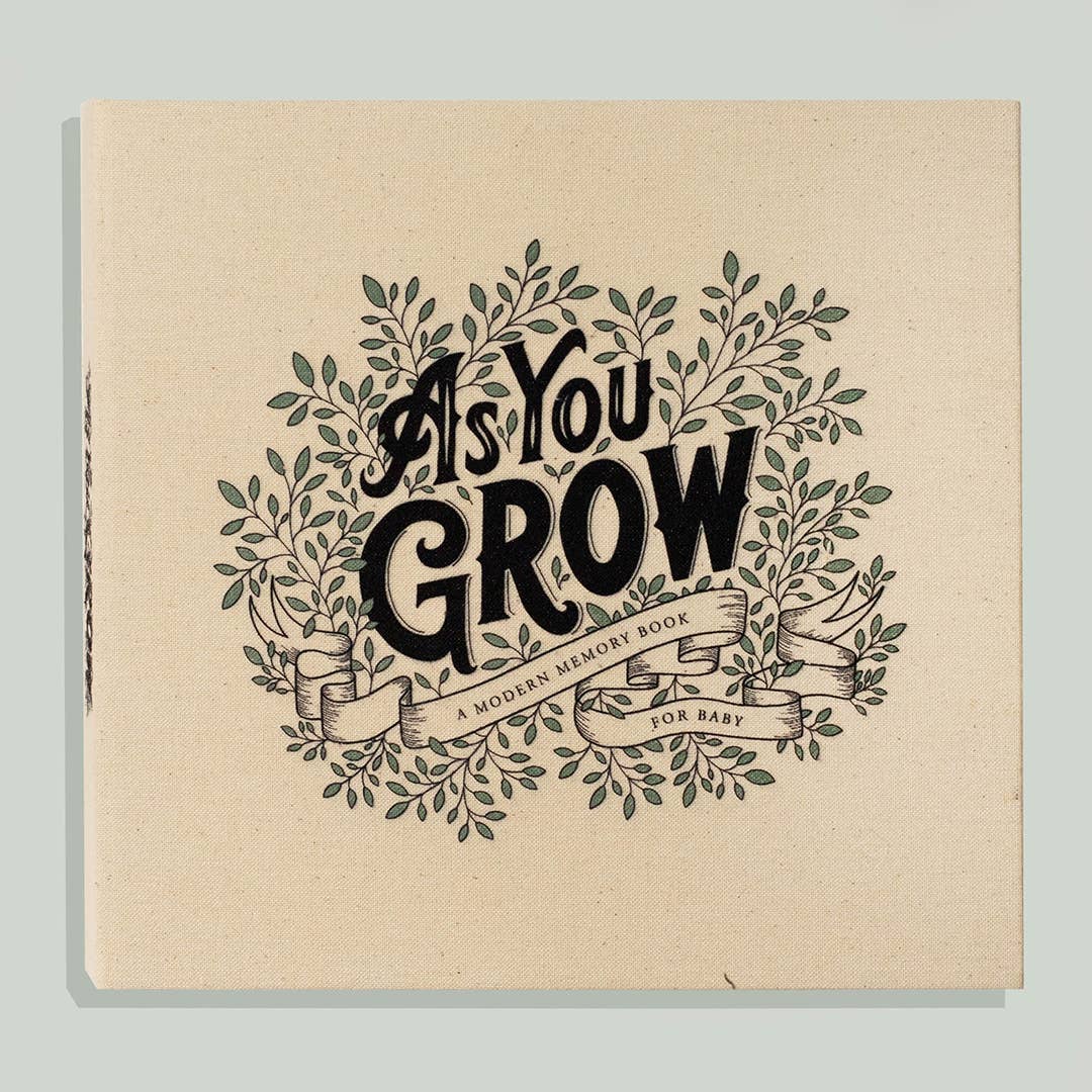 As You Grow: A Modern Memory Book for Baby (Baby Shower)