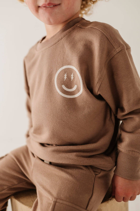 Boxy Sweatshirt Bamboo - Smiley