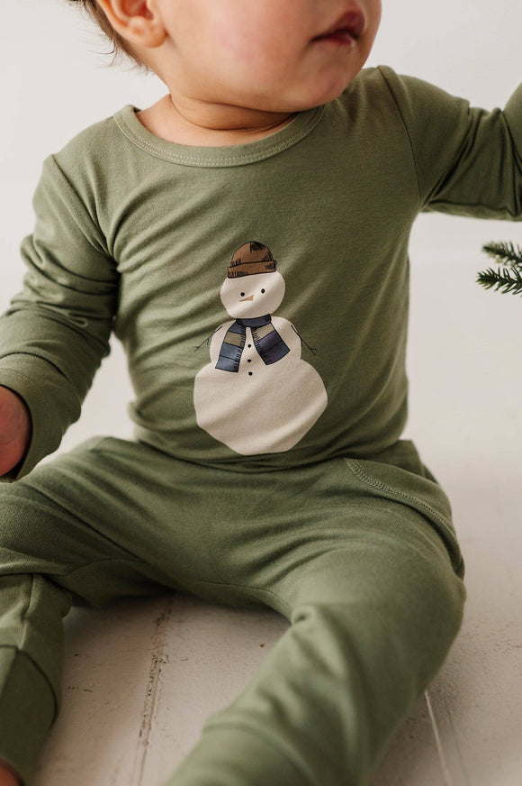Long Sleeve Bodysuit Bamboo - Trains