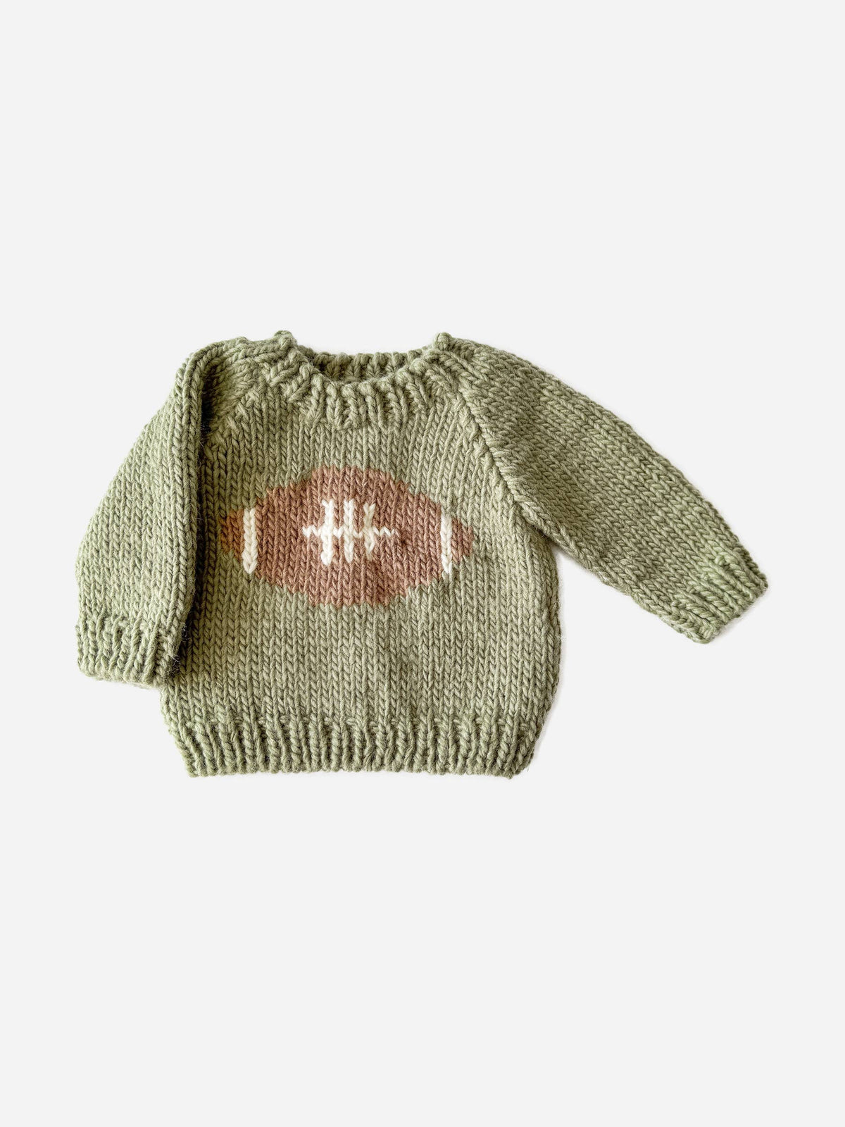 Knit Pullover Sweater - Football