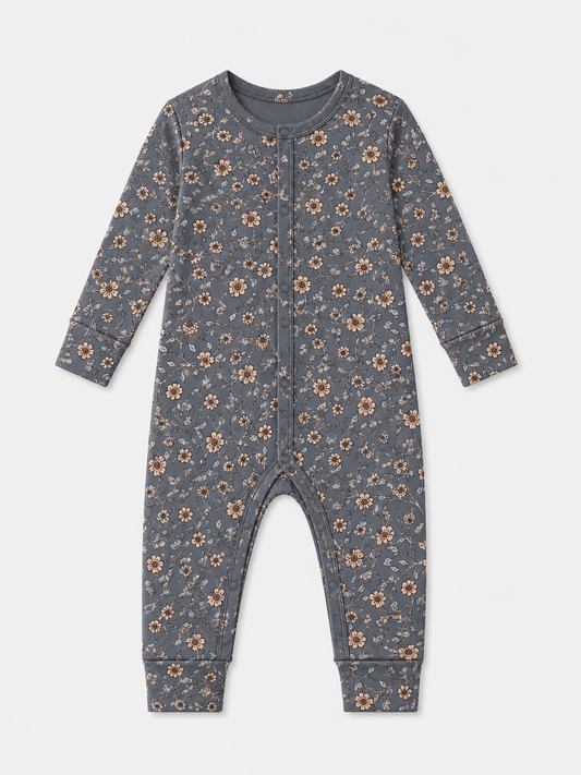 Cottage Floral Zip Pajamas