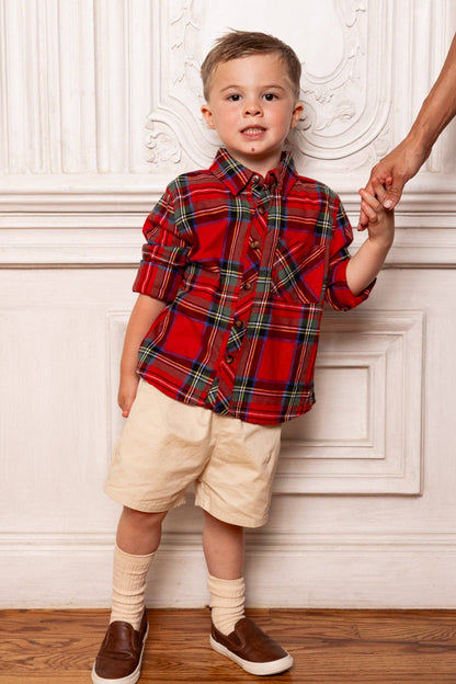 John Shirt in Holiday Plaid