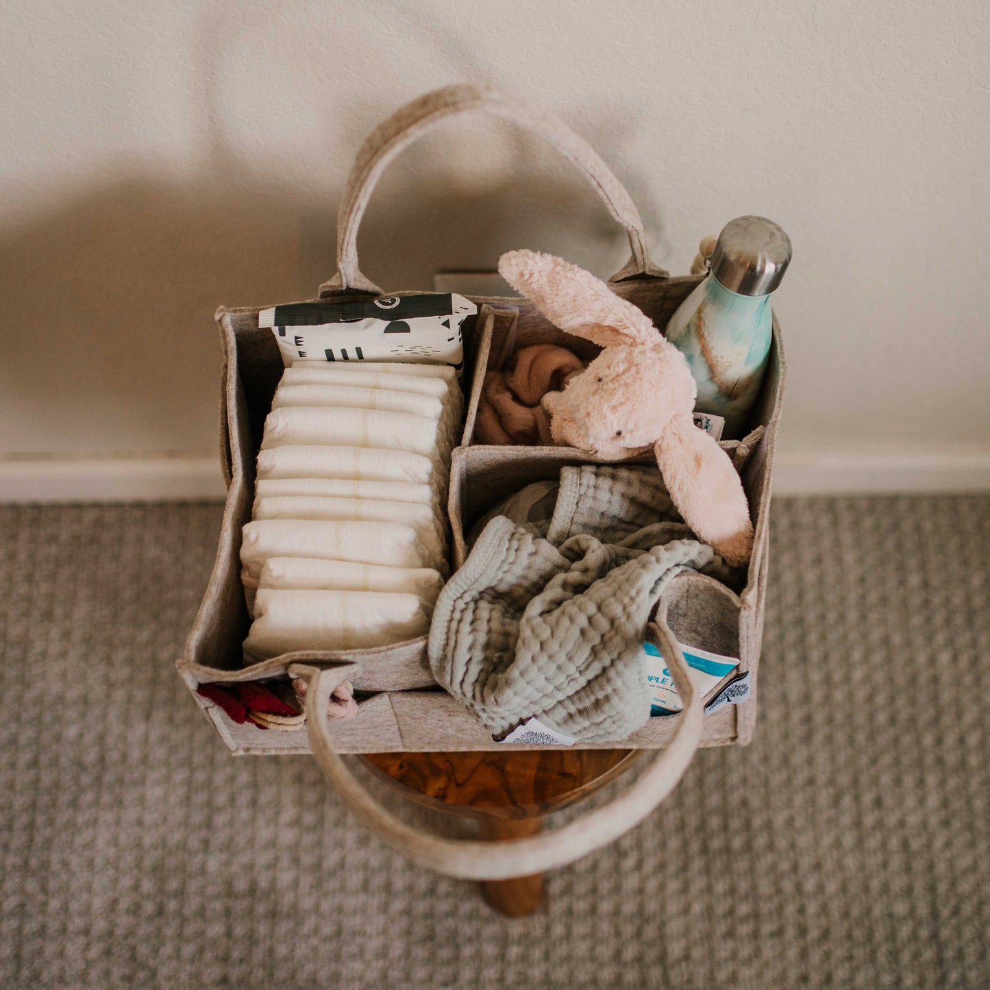 Diaper Caddy - Oatmeal