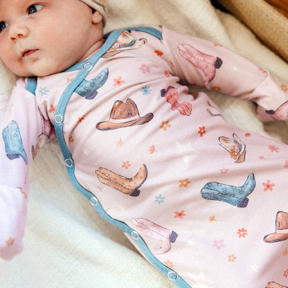 Newborn Knotted Gown - Cheyenne