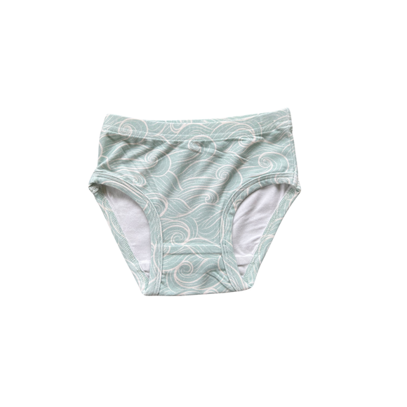 Girl's Bamboo Underwear: Beach Wave