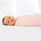 Knit Swaddle Blanket - Blush