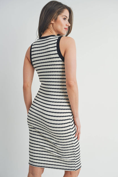 Striped Bodycon Dress Maternity
