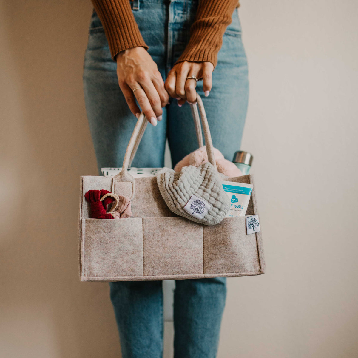 Diaper Caddy - Oatmeal
