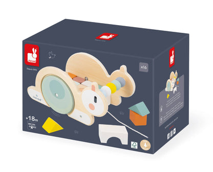 PULL-ALONG SNAIL CUBE TROLLEY