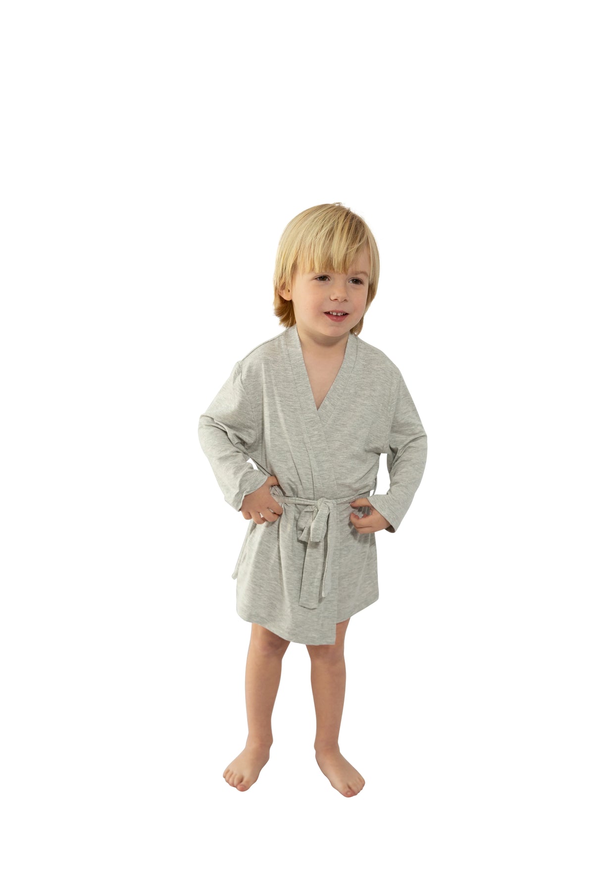 LUXE Bamboo Toddler Robe - Grey