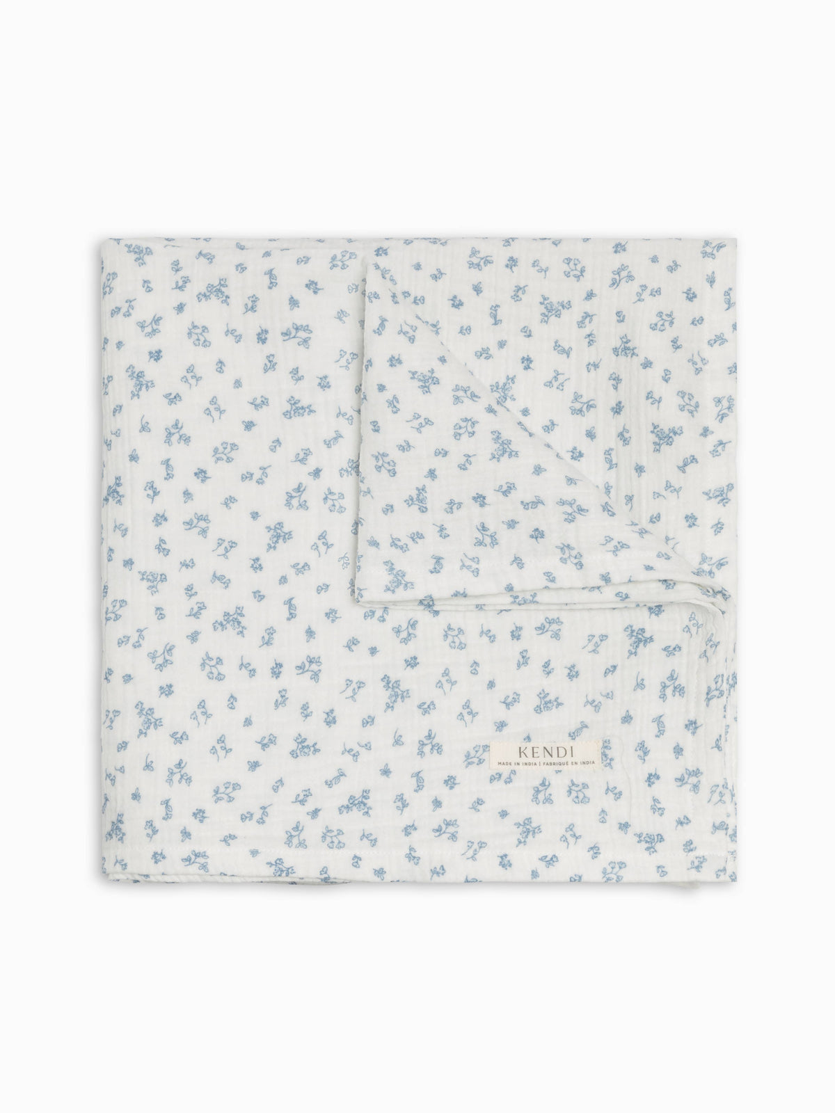 Muslin Swaddle Blanket - Rosebay Floral / Coconut + Sea