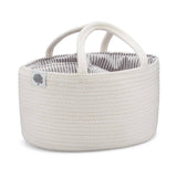 Rope Diaper Caddy - White