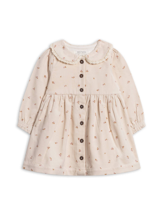 Corduroy Collar Dress - Tilda
