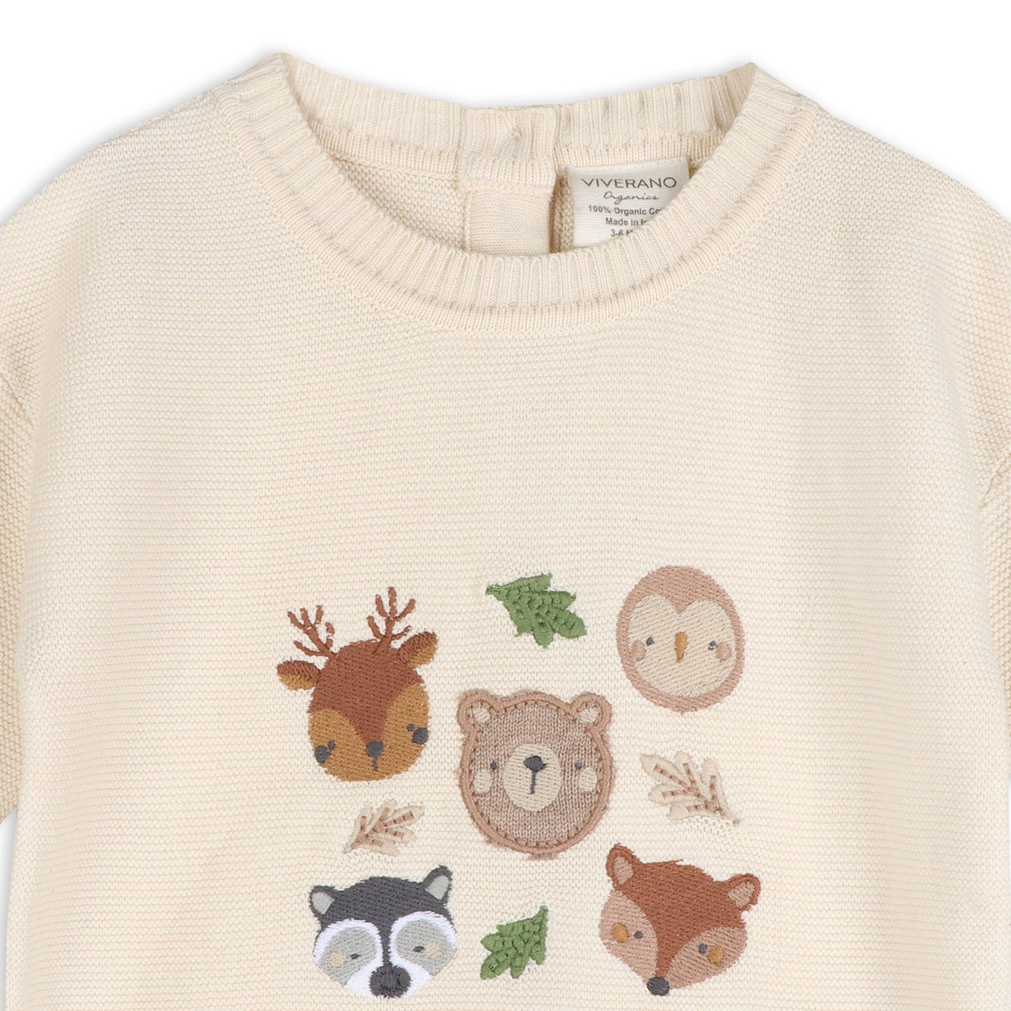 Cream Knit Pullover - Woodland