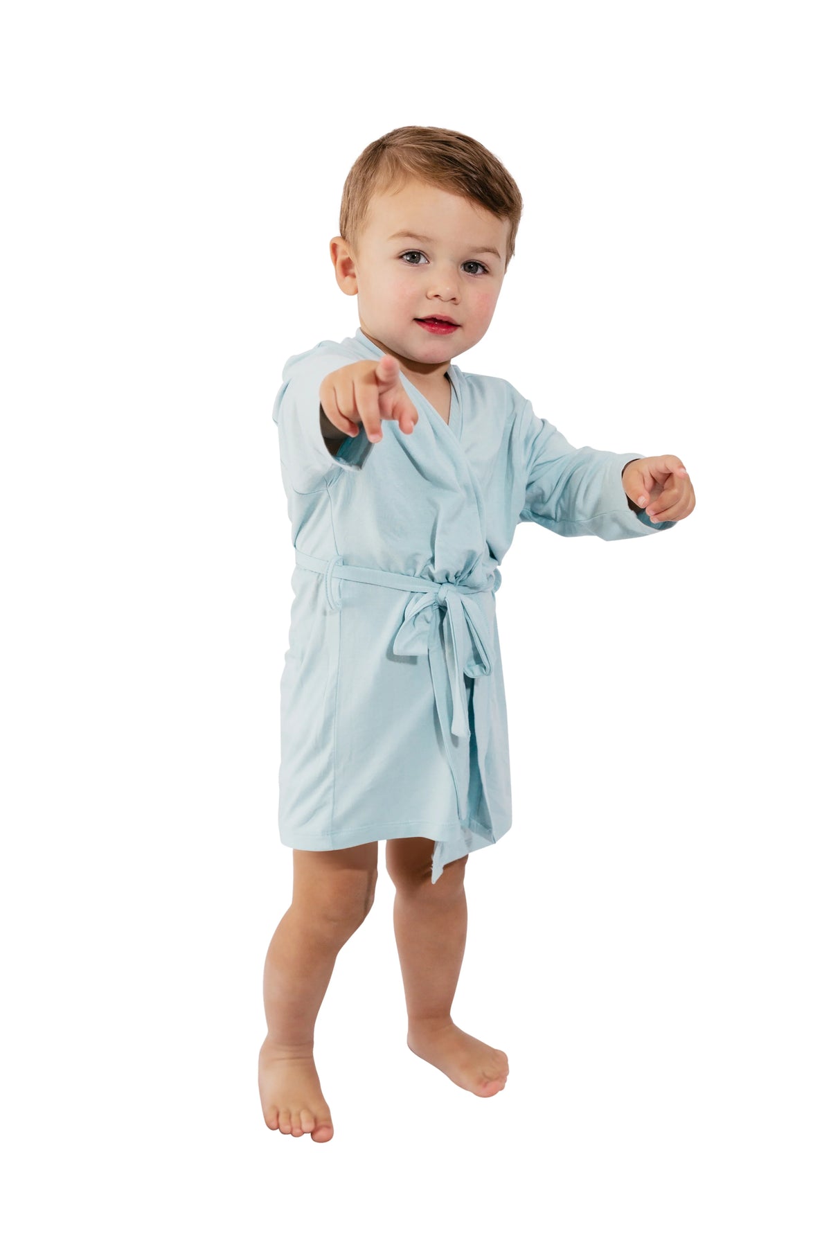 LUXE Bamboo Toddler Robe - Sky Blue