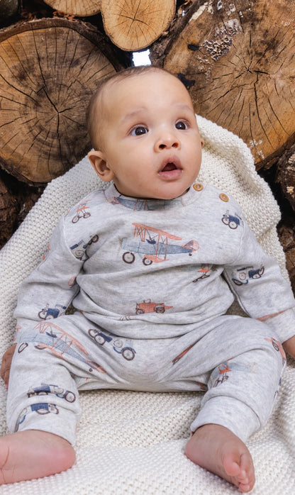 DPD Organic Pant Set - Planes