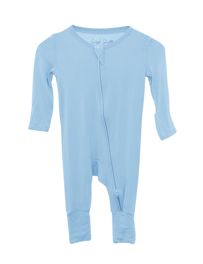 LUXE Bamboo Footless Pajama - Sky