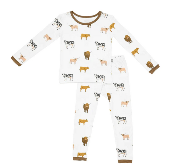 Kyte Baby - Toddler Pajama Set in Moo