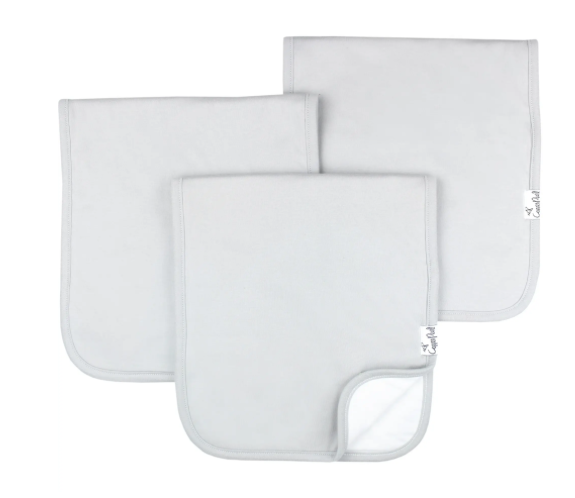 Gray Basic Burp Cloth Set-3 pack