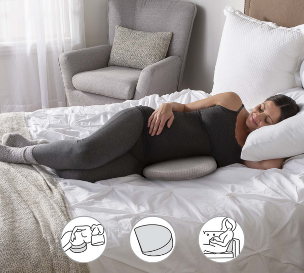 Pregnancy Support Wedge Grey Striped – Baby Maven Boutique