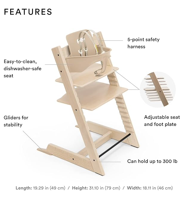 Tripp Trapp Highchair², Cushion & Stokke Tray in Glacier Green at Nordstrom