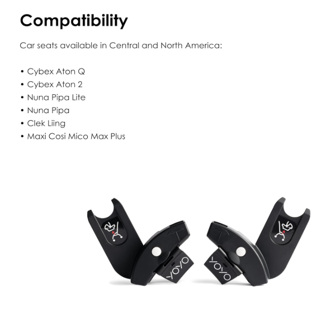 maxi cosi yoyo adapter YOYO car seat adapters